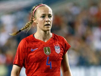 Becky Sauerbrunn von den USA während eines Freundschaftsspiels gegen Portugal. Becky Sauerbrunn von den USA während eines Freundschaftsspiels gegen Portugal.