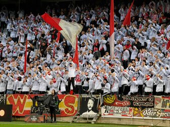 Rund 1000 Union-Fans reisten mit ihrem Club nach Malmö. Rund 1000 Union-Fans reisten mit ihrem Club nach Malmö.