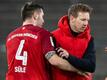 Arbeiteten bereits in Hoffenheim und beim FC Bayern miteinander: Niklas Süle (l) und Julian Nagelsmann.