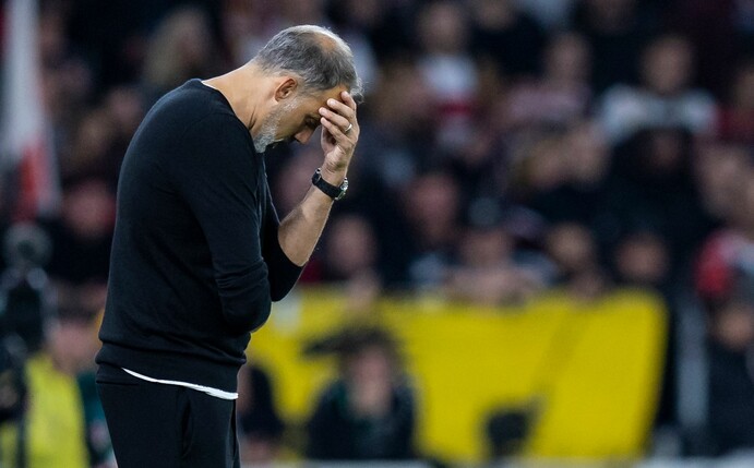 Stuttgart Trainer Pellegrino Matarazzo steht unter großem Druck, bisher ist noch keine Entscheidung über seine Zukunft beim Verein öffentlich.