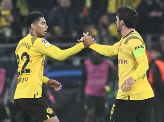 Jude Bellingham (l) traf für Dortmund zum 1:1 gegen Sevilla. Jude Bellingham (l) traf für Dortmund zum 1:1 gegen Sevilla.