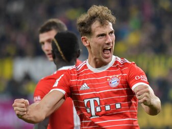 Bayern Münchens Leon Goretzka hatte dem BVB zum Comeback gratuliert. Bayern Münchens Leon Goretzka hatte dem BVB zum Comeback gratuliert.