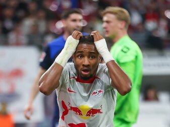 Leipzig-Stürmer Christopher Nkunku fällt vorerst aus. Leipzig-Stürmer Christopher Nkunku fällt vorerst aus.