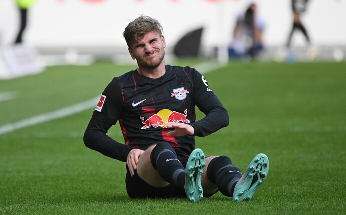 Leipzigs Timo Werner fällt aufgrund eines Infekts für das Pokal-Duell mit dem Hamburger SV aus.