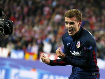 Antoine Griezmann schoss Atlético Madrid mit zwei Treffern ins Halbfinale. Foto: Kiko Huesca Antoine Griezmann schoss Atlético Madrid mit zwei Treffern ins Halbfinale. Foto: Kiko Huesca