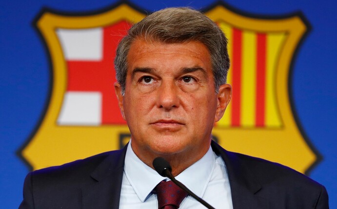 Der Präsident des FC Barcelona: Joan Laporta.