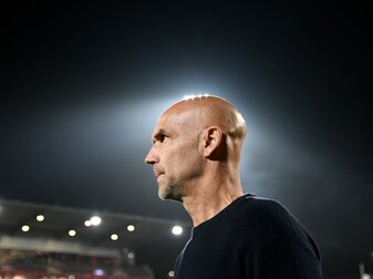 Hatte in Elversberg Diskussionsbedarf mit einem Journalisten: Bochum-Coach Thomas Letsch. Hatte in Elversberg Diskussionsbedarf mit einem Journalisten: Bochum-Coach Thomas Letsch.