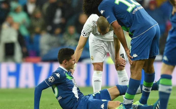 Julian Draxler hatte sich in der Partie gegen Real Madrid verletzt. Foto: Carmen Jaspersen