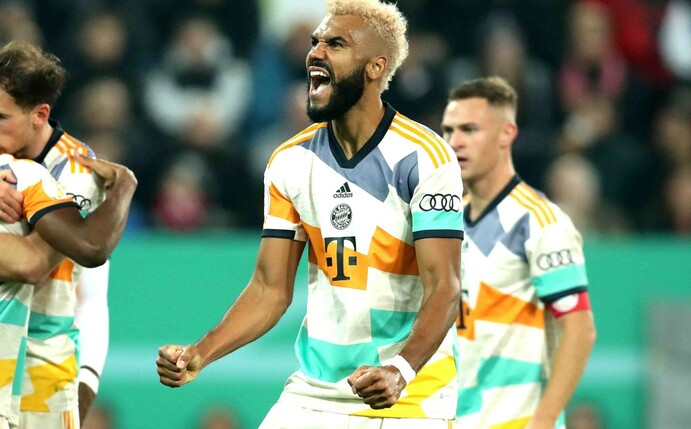 Dank Doppelpacker Choupo-Moting: Bayern bannen Pokalfluch