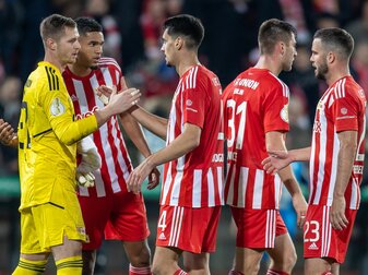 Union Berlin surft auch im DFP-Pokal weiter auf der Erfolgswelle. Union Berlin surft auch im DFP-Pokal weiter auf der Erfolgswelle.