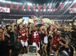 Mit Bohnen und Reis zum Copa-Finale: Die Spieler von Flamengo jubeln nach dem Sieg im brasilianischen Pokal.