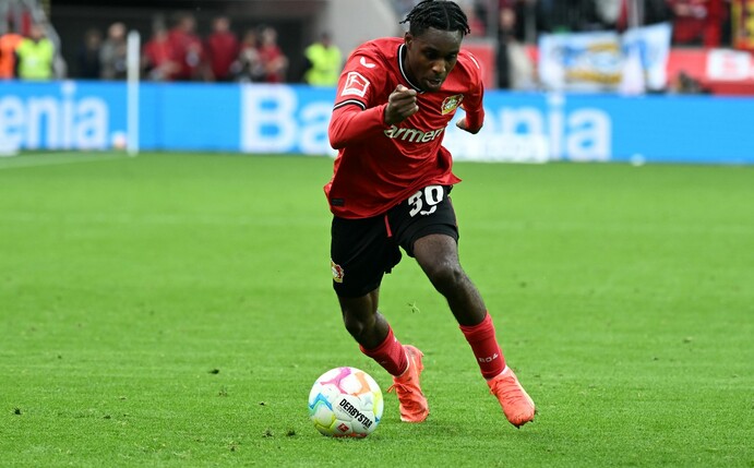 Muss mit Leverkusen in Madrid ran: Jeremie Frimpong.