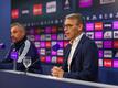 Wollen mit Schalke den Abstieg verhindern: Trainer Thomas Reis (l) und Sportvorstand Peter Knäbel.