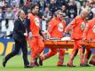 Claudio Marchisio verdrehte sich gegen US Palermo das Knie und musste verletzt ausgewechselt werden. Foto: Di Marco