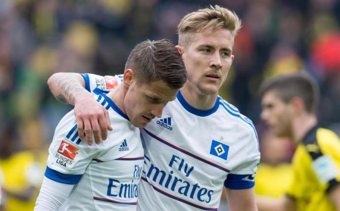 Der HSV verlor beim BVB 0:3. Foto: Guido Kirchner