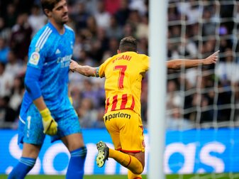 Cristhian Stuani (r) sorgte für einen Girona-Punkt bei Real Madrid. Cristhian Stuani (r) sorgte für einen Girona-Punkt bei Real Madrid.