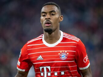 Ryan Gravenberch von München in Aktion. Ryan Gravenberch von München in Aktion.