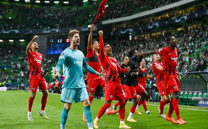 Auch Eintracht Frankfurt überwintert in der Champions League.