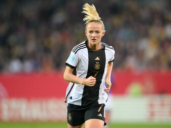 Musste dem DFB-Team für die USA-Spiele absagen: Lea Schüller. Musste dem DFB-Team für die USA-Spiele absagen: Lea Schüller.