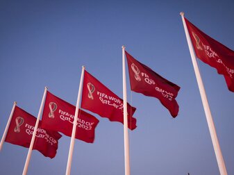 Vor der Fußball-WM feierte Gastgeber Katar einen Testspielsieg. Vor der Fußball-WM feierte Gastgeber Katar einen Testspielsieg.