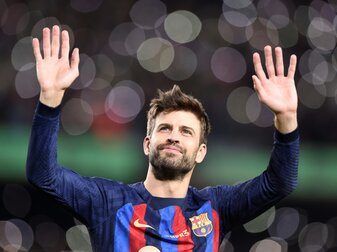 Barca siegt bei Piques Abschied Barca siegt bei Piques Abschied