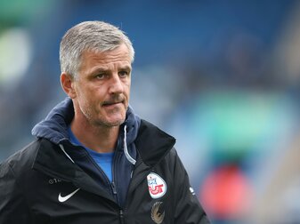 Ist nicht mehr Trainer bei Hansa Rostock: Trainer Jens Härtel. Ist nicht mehr Trainer bei Hansa Rostock: Trainer Jens Härtel.