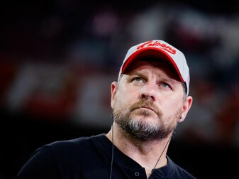 Kölns Trainer Steffen Baumgart trifft mit seiner Mannschaft am 15. Spieltag auf Hertha BSC. Kölns Trainer Steffen Baumgart trifft mit seiner Mannschaft am 15. Spieltag auf Hertha BSC.