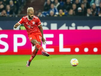 Bayerns Eric Maxim Choupo-Moting erzielt das 2:0. Bayerns Eric Maxim Choupo-Moting erzielt das 2:0.