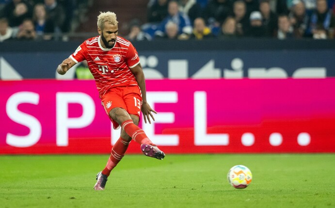 Bayerns Eric Maxim Choupo-Moting erzielt das 2:0.