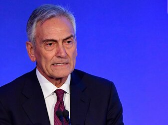 Gabriele Gravina, Präsident des italienischen Fußballverbandes (FIGC). Gabriele Gravina, Präsident des italienischen Fußballverbandes (FIGC).