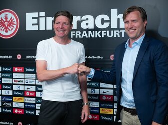 Oliver Glasner (l) und Markus Krösche. Oliver Glasner (l) und Markus Krösche.