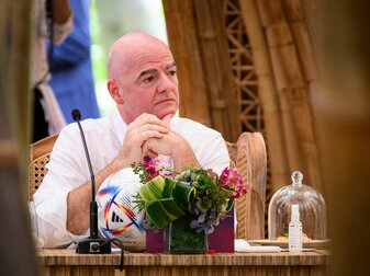 FIFA-Präsident Gianni Infantino möchte wiedergewählt werden. FIFA-Präsident Gianni Infantino möchte wiedergewählt werden.