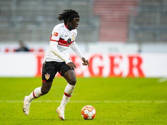 Tanguy Coulibaly war mit dem VfB Stuttgart im Testspiel gegen den 1. FC Köln erfolgreich. Tanguy Coulibaly war mit dem VfB Stuttgart im Testspiel gegen den 1. FC Köln erfolgreich.