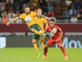 Australiens Martin Boyle (l) fällt mit einer Knieverletzung für die WM aus. Australiens Martin Boyle (l) fällt mit einer Knieverletzung für die WM aus.