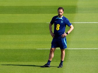 Hofft auf eine starke WM seines Teams: Englands Nationaltrainer Gareth Southgate. Hofft auf eine starke WM seines Teams: Englands Nationaltrainer Gareth Southgate.