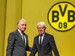 Der neue BVB-Präsident Reinhold Lunow (l) übernimmt die Amtsgeschäfte von Reinhard Rauball.