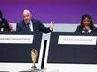 FIFA-Präsident Gianni Infantino und Generalsekretärin Fatma Samoura.