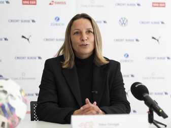 Inka Grings übernimmt ab dem 1. Januar 2023 die Position als Cheftrainerin des Schweizer Frauen-Nationalteams. Inka Grings übernimmt ab dem 1. Januar 2023 die Position als Cheftrainerin des Schweizer Frauen-Nationalteams.
