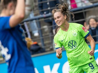 Sorgte für den Ausgleich der VfL-Frauen bei AS Rom: Ewa Pajor. Sorgte für den Ausgleich der VfL-Frauen bei AS Rom: Ewa Pajor.