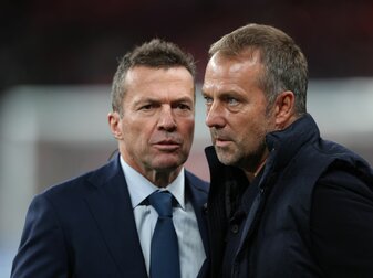Rekordnationalspieler Lothar Matthäus (l) kritisiert auch Bundestrainer Hansi Flick. Rekordnationalspieler Lothar Matthäus (l) kritisiert auch Bundestrainer Hansi Flick.