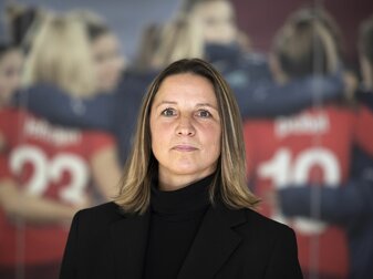 Die neue Trainerin der Schweizer Frauenfußball-Nationalmannschaft: Inka Grings. Die neue Trainerin der Schweizer Frauenfußball-Nationalmannschaft: Inka Grings.
