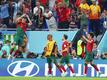 Cristiano Ronaldo (l) brachte Portugal per Elfmeter mit 1:0 in Führung.