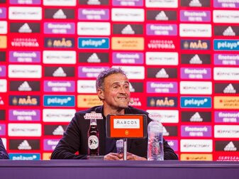 Luis Enrique, Trainer der spanischen Nationalmannschaft. Luis Enrique, Trainer der spanischen Nationalmannschaft.