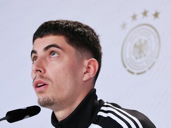 Kai Havertz bei der DFB-Pressekonferenz. Kai Havertz bei der DFB-Pressekonferenz.
