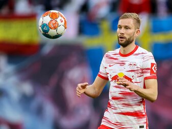 Konrad Laimer markierte bei seinem Comeback direkt einen Treffer. Konrad Laimer markierte bei seinem Comeback direkt einen Treffer.