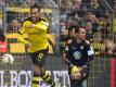 BVB-Stürmer Pierre-Emerick Aubameyang erzielte gegen den VfL Wolfsburg gleich zwei Tore. Foto: Bernd Thissen
<br>dpa-infocom GmbH