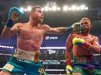 Canelo Alvarez (l) tritt gegen Billy Joe Saunders an. Canelo Alvarez (l) tritt gegen Billy Joe Saunders an.