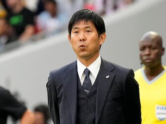 Sieht sich in der Verantwortung: Japan-Coach Hajime Moriyasu. Sieht sich in der Verantwortung: Japan-Coach Hajime Moriyasu.