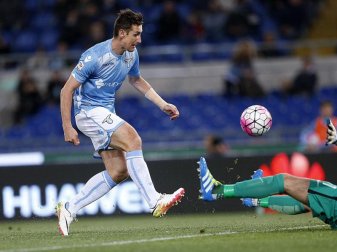Miroslav Klose brachte Lazio Rom mit seinem Treffer auf die Siegerstraße. Foto: Riccardo Antimiani Miroslav Klose brachte Lazio Rom mit seinem Treffer auf die Siegerstraße. Foto: Riccardo Antimiani