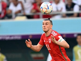 Gareth Bale von Wales in Aktion. Gareth Bale von Wales in Aktion.